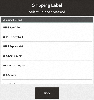 Shipping Method