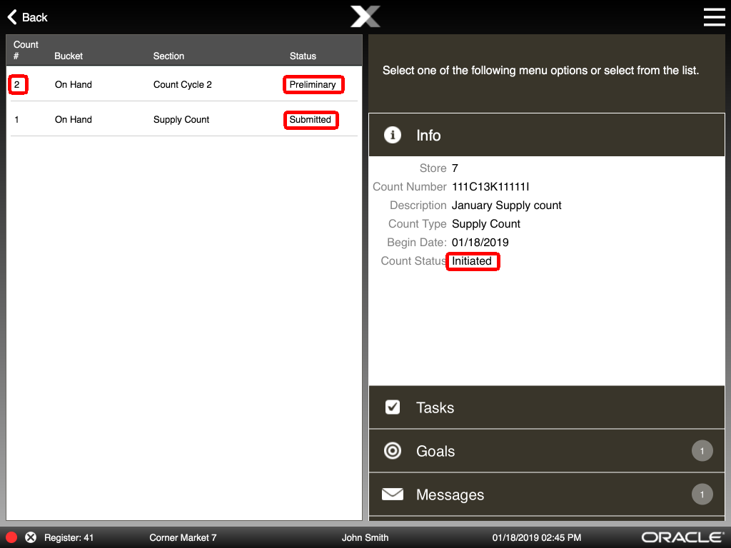 Cycle Count - Automatic Count Cycle 2 Cycle Count - Automatic Count Cycle 2