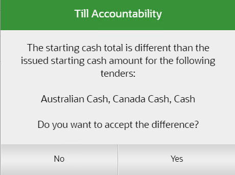 Currency Amounts Differ