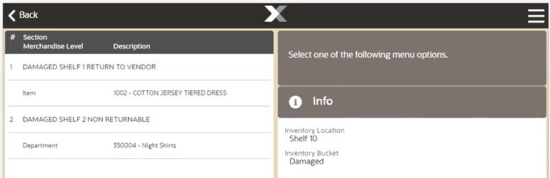 Count Sections with Items and Merchandise Levels Added