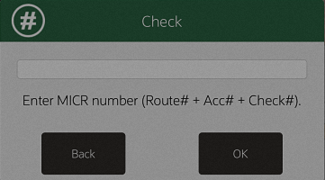 Check Tender