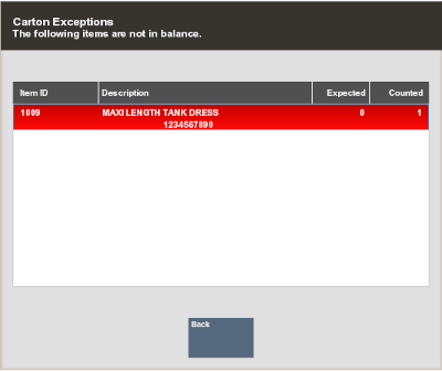 Exception List