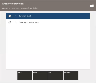 Inventory Count Options