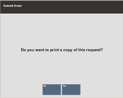 Print Copy of Request Prompt