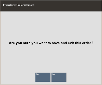Save and Exit Prompt