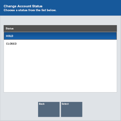 Change Account Status