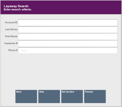 Layaway Search