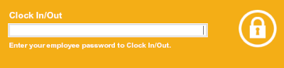 Clock In Employee Password Prompt