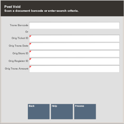 Prompt for Transaction Barcode