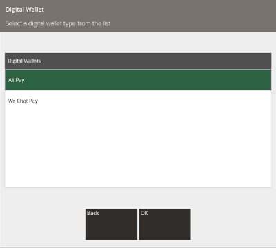 Digital Wallet Type Prompt