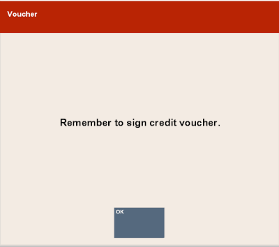 Store Credit Voucher Signature Prompt