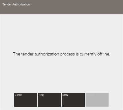 Tender Authorization Offline Prompt