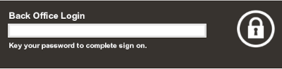 Back Office Login - Password