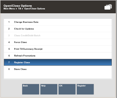 Open/Close Options