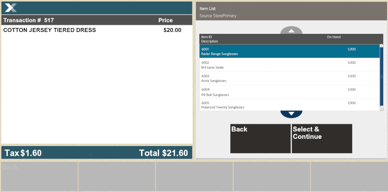 Item Lookup Results Item Lookup Results