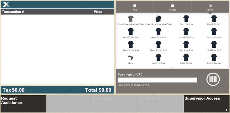 Example SCO Quick Items Panel Example SCO Quick Items Panel