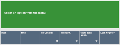 Till Main Menu Till Main Menu