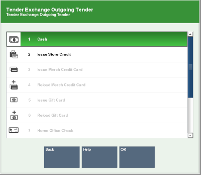 Tender Exchange Outgoing Tender Tender Exchange Outgoing Tender