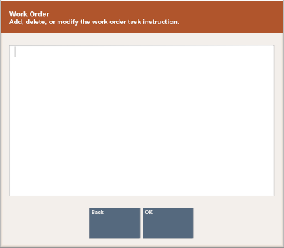 Work Order Task Instruction Prompt