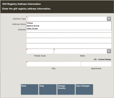 Address Information Form