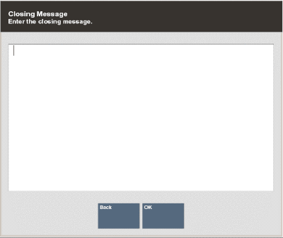 Closing Message Prompt