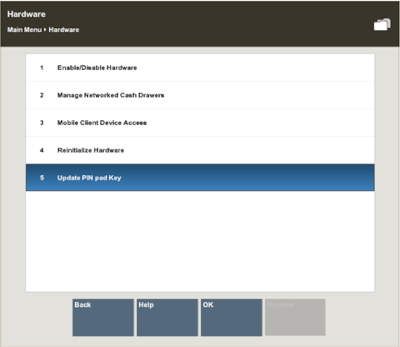 System Admin Menu