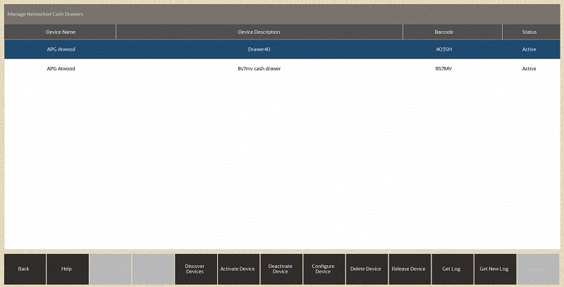 Manage Networked Cash Drawers