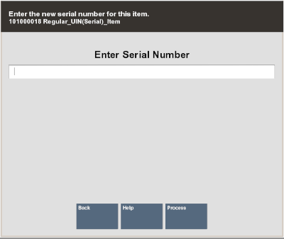 New Serial Number Prompt