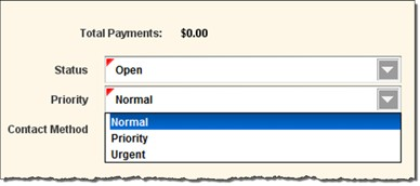 Priority of the Work Order Account