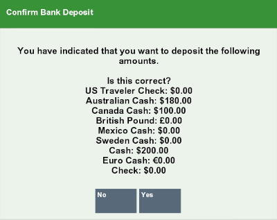 Confirm Safe Deposit