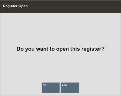 Register Open Prompt