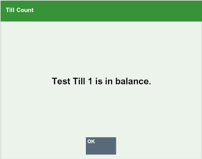 Till in Balance