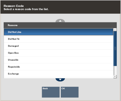 Serial Number Exchange - Reason Codes