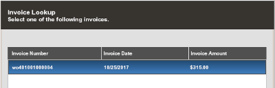 Service Location Invoices