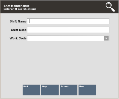 Shift Maintenance Form