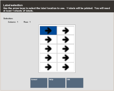 Shipping Label Selection Prompt