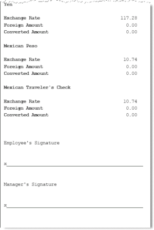 Store Safe Deposit Receipt Sample 2