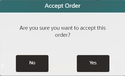 Accept Order Prompt