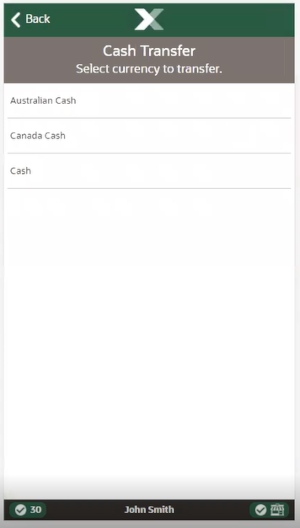 Handheld Cash Transfer Currency List