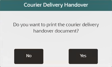 Courier Delivery Handover