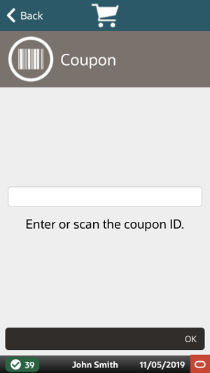 Handheld Coupon ID Prompt
