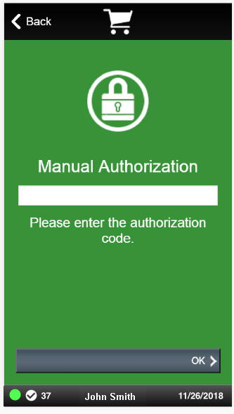 Enter Authorization Code