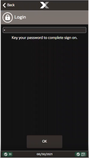 Handheld Login Password Prompt (Dark Mode)