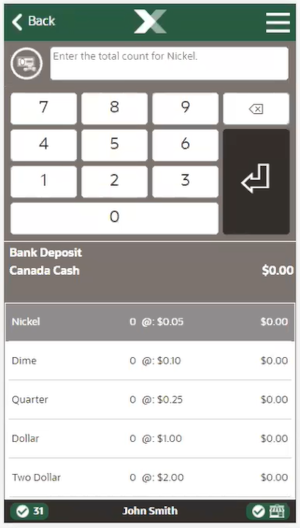 Handheld Store Safe Bank Deposit Count