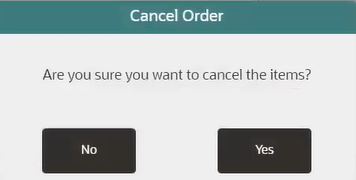 Cancel Order Confirmation Prompt