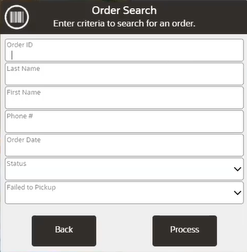 Order Search Form
