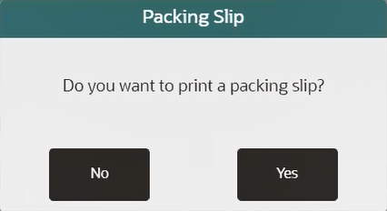Packing Slip