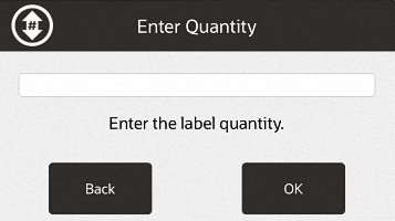 Label Quantity Prompt