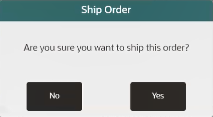 Ship Order Confirmation