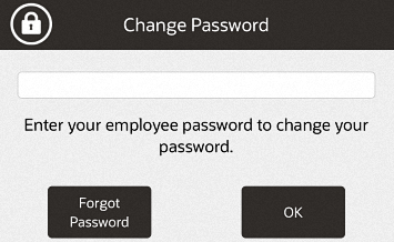 Change Password - Password Prompt
